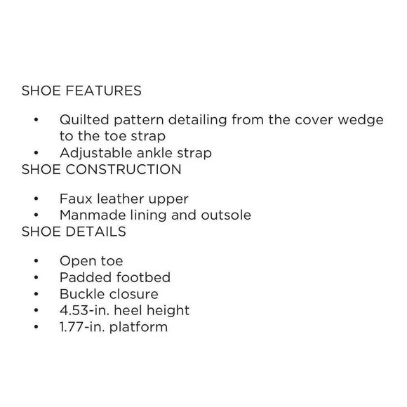 New! NINE WEST Nila Platform Wedge Sandals Size 9 NWT Heels Quilted Padded Tan - Picture 6 of 10